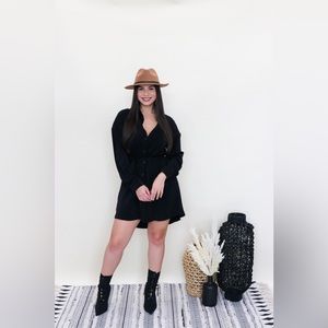Black simple dress